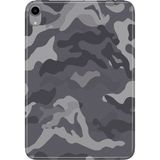 Adasena iPad Mini 6.nesil 8.3" Kılıf Tablet Için Desenli Silikon Kapak - Gri Kamuflaj - 001-Renkli