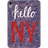 Adasena iPad Mini 6.nesil 8.3" Kılıf Tablet Için Desenli Silikon Kapak - Hello Ny - 001-Renkli