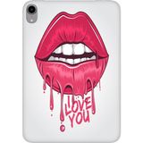 Adasena iPad Mini 6.nesil 8.3" Kılıf Tablet Için Desenli Silikon Kapak - I Love U - 001-Renkli