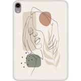Adasena iPad Mini 6.nesil 8.3" Kılıf Tablet Için Desenli Silikon Kapak - Kadınsiluet - 001-Renkli
