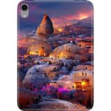 Adasena iPad Mini 6.nesil 8.3" Kılıf Tablet Için Desenli Silikon Kapak - Kapadokya Çizim - 001-Renkli