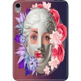 Adasena iPad Mini 6.nesil 8.3" Kılıf Tablet Için Desenli Silikon Kapak - Kreatif Yüz - 001-Renkli