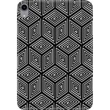Adasena iPad Mini 6.nesil 8.3" Kılıf Tablet Için Desenli Silikon Kapak - Monochrome - 001-Renkli
