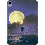 Adasena iPad Mini 6.nesil 8.3" Kılıf Tablet Için Desenli Silikon Kapak - Moon - 001-Renkli