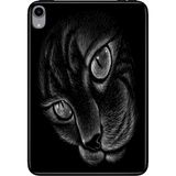 Adasena iPad Mini 6.nesil 8.3" Kılıf Tablet Için Desenli Silikon Kapak - Siyah Kedi - 001-Renkli