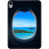 Adasena iPad Mini 6.nesil 8.3" Kılıf Tablet Için Desenli Silikon Kapak - Uçaktan Bakış - 001-Renkli