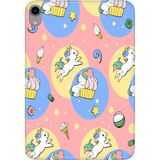Adasena iPad Mini 6.nesil 8.3" Kılıf Tablet Için Desenli Silikon Kapak - Unicorns - 001-Renkli