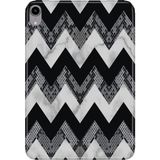 Adasena iPad Mini 6.nesil 8.3" Kılıf Tablet Için Desenli Silikon Kapak - Zigzag Mermer - 001-Renkli