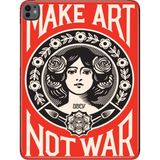 Adasena iPad Pro M5 2025 11" Inc Uyumlu Kılıf Tablet Için Desenli Silikon Kapak - Make Art - 001-Renkli