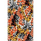 Adasena Lenovo M10+ Plus TB-X606F Kılıf Tablet Için Desenli Silikon Kapak - Karma Leopar - 001-Renkli