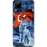 Adasena Realme C21Y - C25Y Kılıf Desenli Baskılı Tpu Rubber Kapak Türk Tc - 001-Renkli