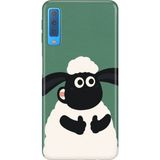 Adasena Samsung Galaxy A7 2018 Kılıf Desenli Baskılı Tpu Rubber Kapak Kuzucuk - 001-Renkli