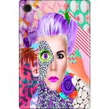 Adasena Samsung Galaxy Tab A8 10.5" SM-X200 Kılıf Tablet Için Desenli Silikon Kapak - Art Eyes - 001-Renkli