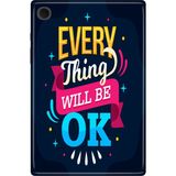 Adasena Samsung Galaxy Tab A8 10.5" SM-X200 Kılıf Tablet Için Desenli Silikon Kapak - Everything - 001-Renkli