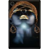 Adasena Samsung Galaxy Tab A8 10.5" SM-X200 Kılıf Tablet Için Desenli Silikon Kapak - Ikon Kadın - 001-Renkli