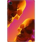 Adasena Samsung Galaxy Tab A8 10.5" SM-X200 Kılıf Tablet Için Desenli Silikon Kapak - Iskeletkolaj - 001-Renkli