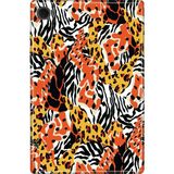 Adasena Samsung Galaxy Tab A8 10.5" SM-X200 Kılıf Tablet Için Desenli Silikon Kapak - Karma Leopar - 001-Renkli
