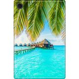 Adasena Samsung Galaxy Tab A8 10.5" SM-X200 Kılıf Tablet Için Desenli Silikon Kapak - Maldiv - 001-Renkli
