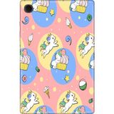Adasena Samsung Galaxy Tab A8 10.5" SM-X200 Kılıf Tablet Için Desenli Silikon Kapak - Unicorns - 001-Renkli