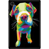 Adasena Samsung Galaxy Tab A8 10.5" SM-X200 Kılıf Tablet Için Desenli Silikon Kapak - Yavru Pitbull - 001-Renkli
