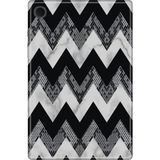 Adasena Samsung Galaxy Tab A8 10.5" SM-X200 Kılıf Tablet Için Desenli Silikon Kapak - Zigzag Mermer - 001-Renkli