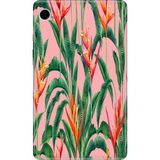 Adasena Samsung Galaxy Tab A9+ Plus SM-X210N 11" Kılıf Tablet Için Desenli Silikon Kapak - Cennet Çiçekleri - 001-Renkli