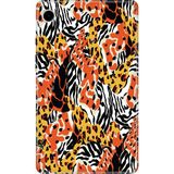 Adasena Samsung Galaxy Tab A9+ Plus SM-X210N 11" Kılıf Tablet Için Desenli Silikon Kapak - Karma Leopar - 001-Renkli