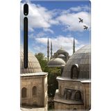 Adasena Samsung Galaxy Tab S10+ Plus SM-X820 12.4" Kılıf Tablet Için Desenli Silikon Kapak - Istanbul Mimari - 001-Renkli