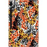 Adasena Samsung Galaxy Tab S10+ Plus SM-X820 12.4" Kılıf Tablet Için Desenli Silikon Kapak - Karma Leopar - 001-Renkli