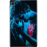 Adasena Samsung Galaxy Tab S6 Lite SM-P610 10.4" Kılıf Tablet Için Desenli Silikon Kapak - Aşk Acısı - 001-Renkli