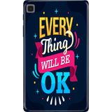 Adasena Samsung Galaxy Tab S6 Lite SM-P610 10.4" Kılıf Tablet Için Desenli Silikon Kapak - Everything - 001-Renkli