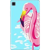 Adasena Samsung Galaxy Tab S6 Lite SM-P610 10.4" Kılıf Tablet Için Desenli Silikon Kapak - Flamingo - 001-Renkli
