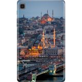 Adasena Samsung Galaxy Tab S6 Lite SM-P610 10.4" Kılıf Tablet Için Desenli Silikon Kapak - Galata - 001-Renkli