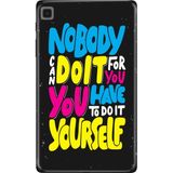 Adasena Samsung Galaxy Tab S6 Lite SM-P610 10.4" Kılıf Tablet Için Desenli Silikon Kapak - Kendin Yapmalısın - 001-Renkli