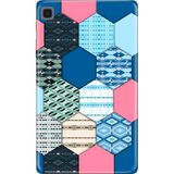 Adasena Samsung Galaxy Tab S6 Lite SM-P610 10.4" Kılıf Tablet Için Desenli Silikon Kapak - Patchwork - 001-Renkli