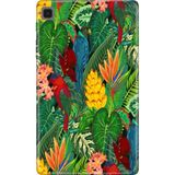 Adasena Samsung Galaxy Tab S6 Lite SM-P610 10.4" Kılıf Tablet Için Desenli Silikon Kapak - Phuket - 001-Renkli