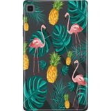 Adasena Samsung Galaxy Tab S6 Lite SM-P610 10.4" Kılıf Tablet Için Desenli Silikon Kapak - Pinkflamingo - 001-Renkli