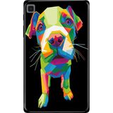 Adasena Samsung Galaxy Tab S6 Lite SM-P610 10.4" Kılıf Tablet Için Desenli Silikon Kapak - Yavru Pitbull - 001-Renkli