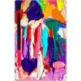Adasena Samsung Galaxy Tab S8 SM-X700 11" Kılıf Tablet Için Desenli Silikon Kapak - Abstract - 001-Renkli