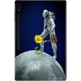 Adasena Samsung Galaxy Tab S8 SM-X700 11" Kılıf Tablet Için Desenli Silikon Kapak - Astronot Popart - 001-Renkli