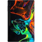 Adasena Samsung Galaxy Tab S8 SM-X700 11" Kılıf Tablet Için Desenli Silikon Kapak - Boyaların Dansı - 001-Renkli
