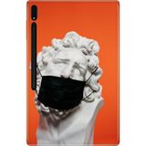 Adasena Samsung Galaxy Tab S8 SM-X700 11" Kılıf Tablet Için Desenli Silikon Kapak - Covidhuman - 001-Renkli