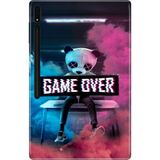Adasena Samsung Galaxy Tab S8 SM-X700 11" Kılıf Tablet Için Desenli Silikon Kapak - Game Over - 001-Renkli