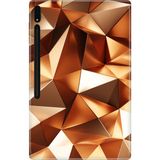 Adasena Samsung Galaxy Tab S8 SM-X700 11" Kılıf Tablet Için Desenli Silikon Kapak - Gold Prizma - 001-Renkli
