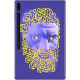 Adasena Samsung Galaxy Tab S8 SM-X700 11" Kılıf Tablet Için Desenli Silikon Kapak - Human - 001-Renkli