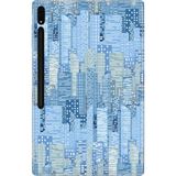 Adasena Samsung Galaxy Tab S8 SM-X700 11" Kılıf Tablet Için Desenli Silikon Kapak - Towers - 001-Renkli