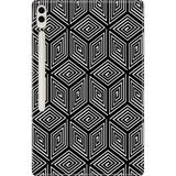 Adasena Samsung Galaxy Tab S8 Ultra SM-X900 14.6" Kılıf Tablet Için Desenli Silikon Kapak - Monochrome - 001-Renkli