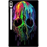 Adasena Samsung Galaxy Tab S8 Ultra SM-X900 14.6" Kılıf Tablet Için Desenli Silikon Kapak - Renkli Iskelet - 001-Renkli