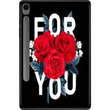 Adasena Samsung Galaxy Tab S9 Fe SM-X510 10.9" Kılıf Tablet Için Desenli Silikon Kapak - For You - 001-Renkli