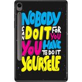 Adasena Samsung Galaxy Tab S9 Fe SM-X510 10.9" Kılıf Tablet Için Desenli Silikon Kapak - Kendin Yapmalısın - 001-Renkli